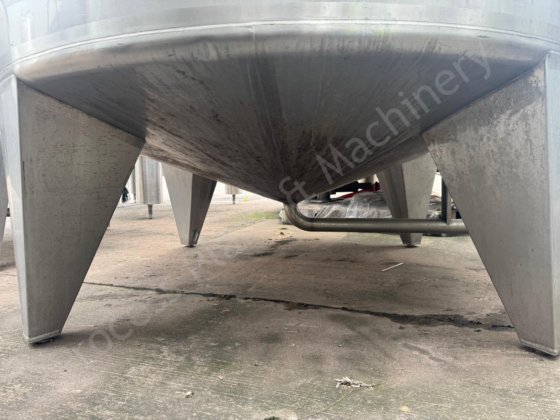 5,000 升 316 级不锈钢夹套储水箱