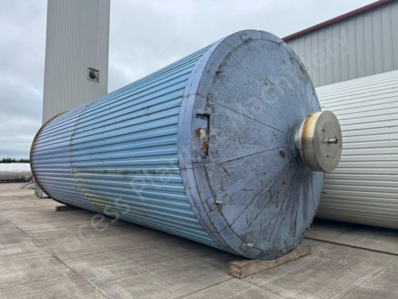 113,500リットルステンレス鋼製断熱・被覆液体貯蔵サイロ