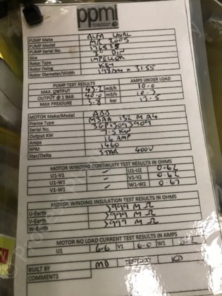 Bomba Alfa Laval MR 200