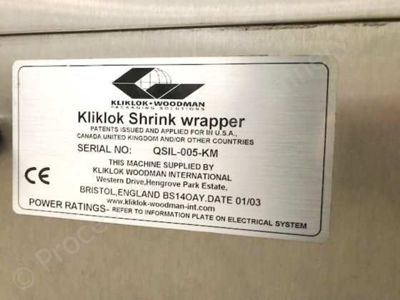 クリックロックQS600熱収縮包装機