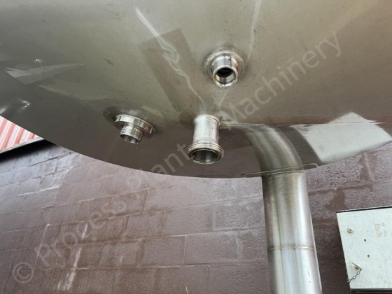 トップマウントパドルミキサー付き3,000Lステンレススチールジャケットタンク