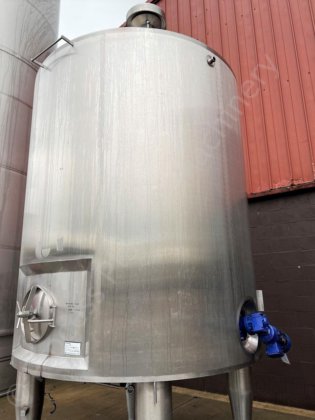 10,000Lステンレススチールジャケット付き垂直貯蔵タンク（サイドエントリー型ミキサー付き