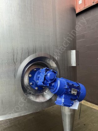 10,000Lステンレススチールジャケット付き垂直貯蔵タンク（サイドエントリー型ミキサー付き