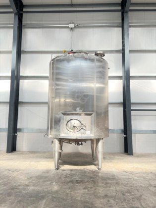 10,000Lステンレススチールジャケット付き垂直貯蔵タンク（サイドエントリー型ミキサー付き