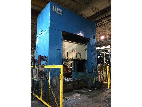 600 ton Bliss 108"x72" Used