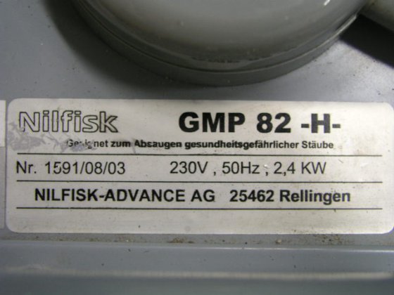 用于风险材料的 Nilfisk GMP 82H 真空清洁器