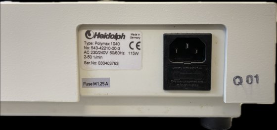 Heidolph Polymax 1040 往复式平台振动器