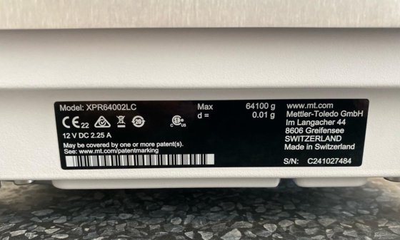 梅特勒比较仪 XPR640002LC