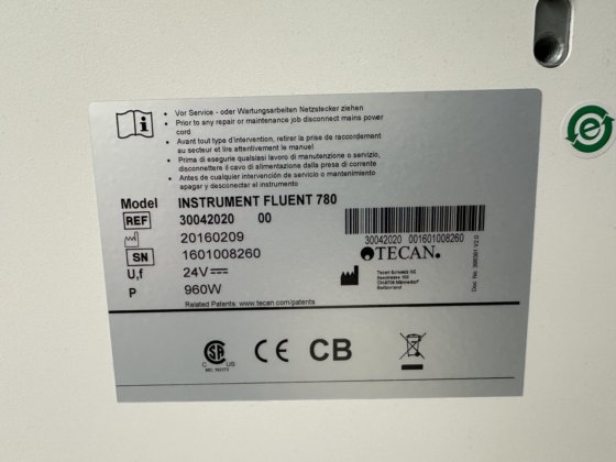 Tecan Fluent 780 配有计算机、软件和部件的液体处理机