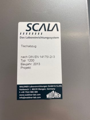 Waldner Scala 台式通风柜，1200 毫米