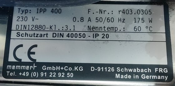 Memmert IPP400 珀耳帖冷却培养箱