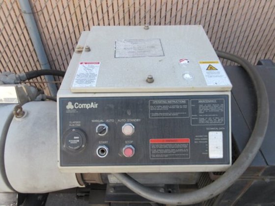 CompAir Hydrovane, rotary air compressor, 460 V Baldor motor in Orange ...