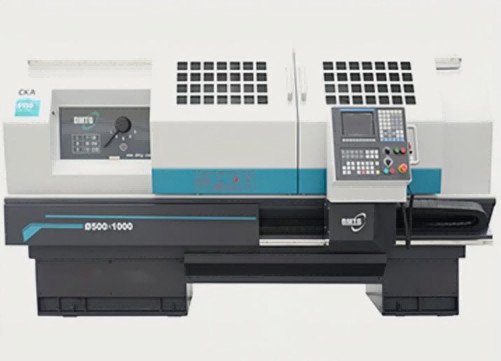 平床式トレーラーCNCの回転旋盤機械普遍的なCKA6150i単一の紡錘