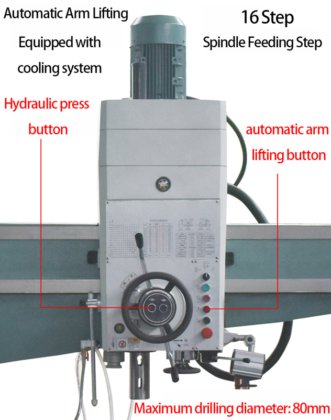 ラジアルボール盤 Z3063 マニュアルフィード 油圧式速度変更 50mm
