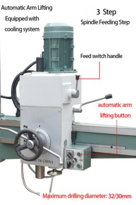 ユニバーサルラジアルドリル Z3725 機械式速度変更 油圧ラジアルボール盤