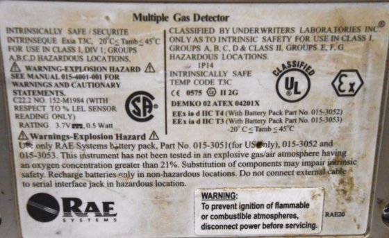 QRAE+ PMG2000 DETECTEUR MULTIGAZ QRAE+