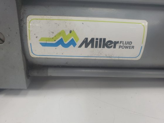 MILLER A84B2C PNEAUMATIC CYLINDER 250 PSI W/CLEVIS MOUNTS & FLO ...