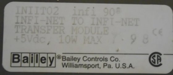 BAILEY CONTROLS, MODULE DE TRANSFERT