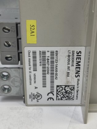 SIEMENS 6SN1118-0DM33-0AA2 CONTROL LOOP BLOCK