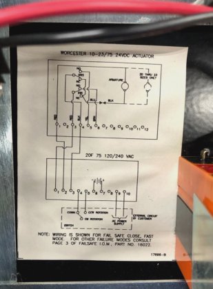 WORCESTER CONTROLS SERIES F75 FAIL