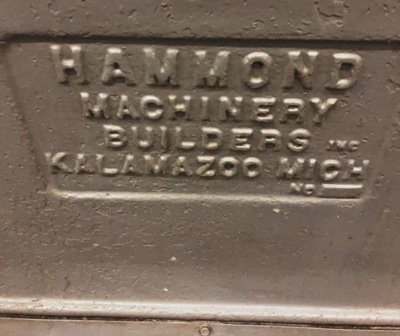 HAMMOND, 2 SPINDLE VARIABLE SPEED