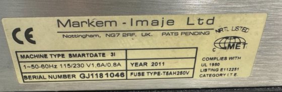 MARKEM IMAJE THERMAL TRANSFER CODER
