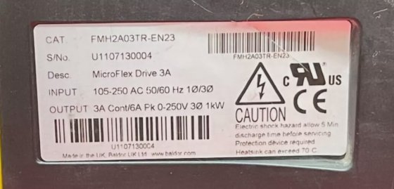 BALDOR MICROFLEX ANALOG SERVO CONTROLLER