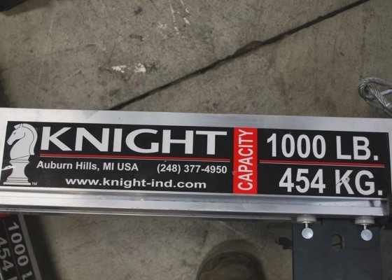 Knight Global 4110 Series X and Y Axis Workstation Rails Assembly. - in ...