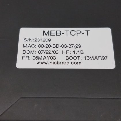 Niobrara MEB-TCP-T Ethernet Bridge Modbus,