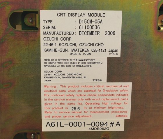 CRT D15CM-05A Display Module -