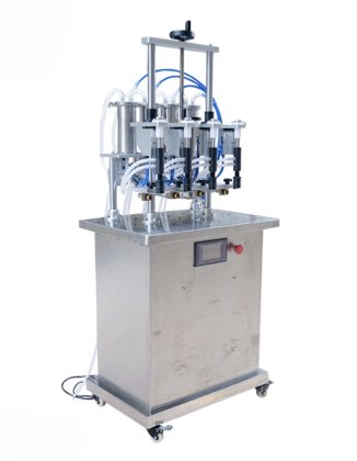 4 个灌装喷嘴等液位真空瓶装香水灌装机