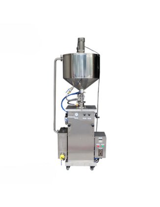 带加热料斗和加热灌装系统的半自动液体灌装机