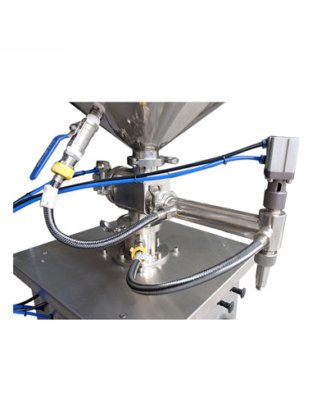 带加热料斗和加热灌装系统的半自动液体灌装机