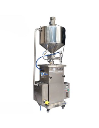 带加热料斗和加热灌装系统的半自动液体灌装机