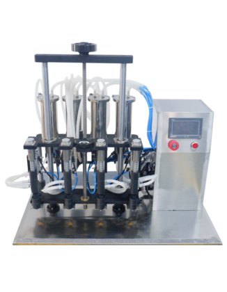 台式 4 灌装喷嘴等液位真空香水灌装机