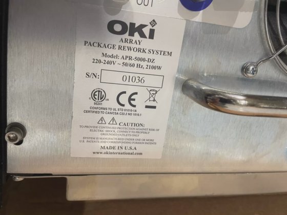 OKi APR-5000-DZ Array Package Rework