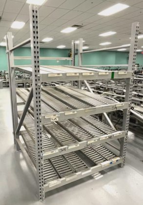 Span Track Gravity Flow Racking