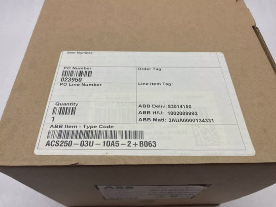 ABB ACS250-03U-10A5-2+B063 Variable Frequency Micro