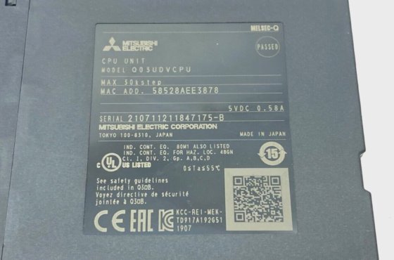 Mitsubishi Q03UDVCPU MELSEC-Q Universal Programmable