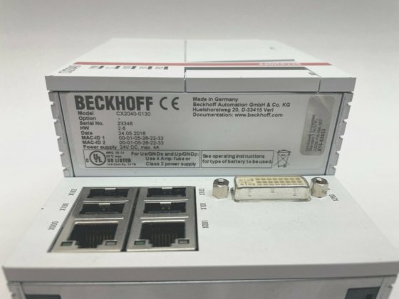 Beckhoff CX2040-0130 Basic CPU Module,