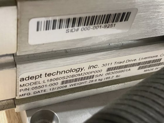 Adept Tech Python Linear-Module Robot