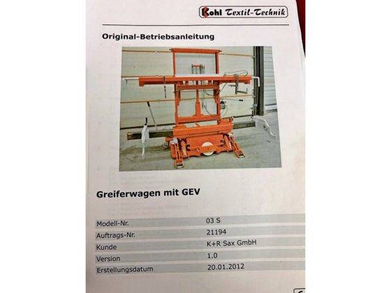 2012 Chariot à chaîne