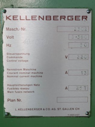 KELLENBERGER 600 U