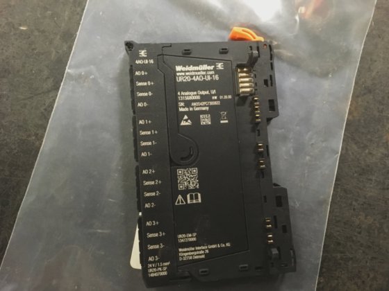 Weidmuller Analog output module, UR20-4AO-UI-16,