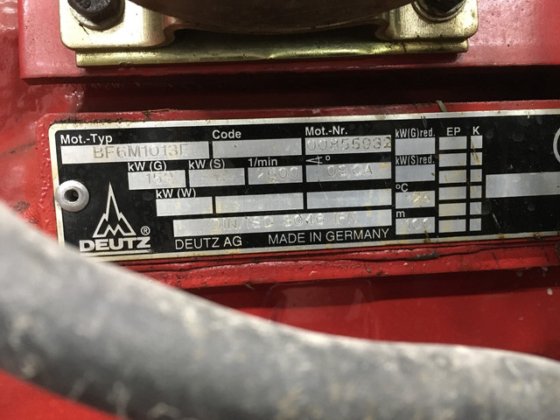 Deutz BF6M1013E 使用中