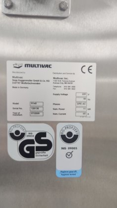 Daltolac R145 MULTIVAC R145 Roll-Fed Thermoforming Machine in Chesterfield, MO, USA