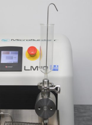 Microfluidics LM10 Microfluidizer High-Shear Fluid