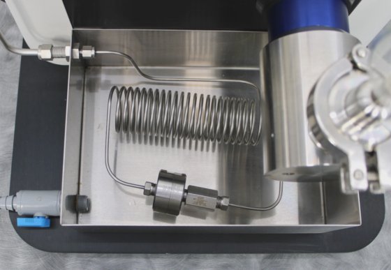 Microfluidics LM10 Microfluidizer High-Shear Fluid