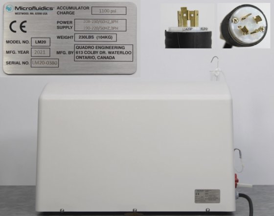 Microfluidics LM20 Electric Microfluidizer Processor High Shear ...
