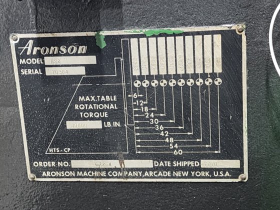 Aronson HS2 Headstock Positioner in Alto, MI, USA